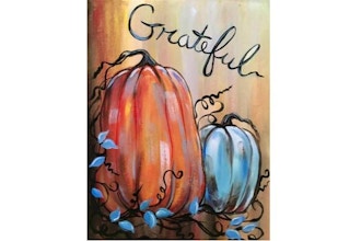 Paint Nite: Gratefulness and Pumpkins